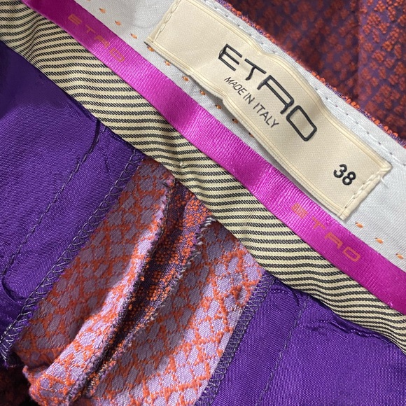 Etro multicolor Cropped Slim Fit Pants - Picture 2 of 6